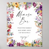 ミモサバーサインガーデンフラワーズブライダルシャワー ポスター (正面)