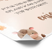 ミモサバーサインファーム動物ベビーシャワー フォトプリント            (角)