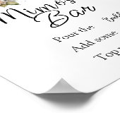 ミモサバーサインフローラシャンパンブライダルシャワー ポスター (角)