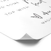 ミモサバーサインブライダルシャワーウェディングパーティーG400 ポスター (角)