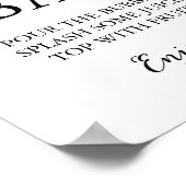 ミモサバーサインボホブライダルシャワー結婚ズ ポスター (角)