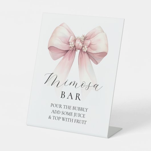 ミモサバーシェスタイイングザノットブライダルシャワー 台座サイン (正面)