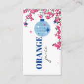 ミモサバージュースラベルサントリーニギリシャブライダルカード エンクロージャーカード (正面)