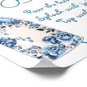 ミモサバーチノワセリーブーツブライダルシャワー標識 ポスター (角)