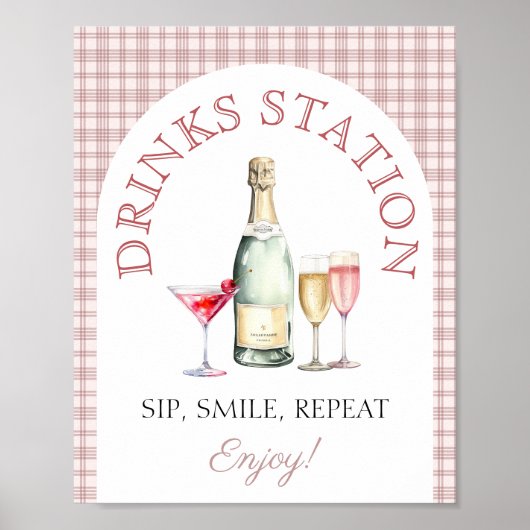 ミモサバーピンクフレッシュオフ市場ブライダルシャワー ポスター (正面)