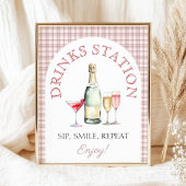 ミモサバーピンクフレッシュオフ市場ブライダルシャワー ポスター