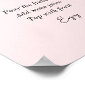 ミモサバーピンクブライダルシャワー ポスター (角)