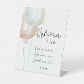 ミモサバーピンク&ブルーバルーンジェンダーリビール 台座サイン (正面)