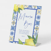 ミモサバーブルータイルレモンズブライダルシャワー 台座サイン (正面)