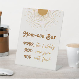 ミモサバーベビーシャワー来ここザ息子 台座サイン