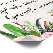 ミモサバーモモザ徴候フィエスタベイビーシャワーサイン ポスター (角)