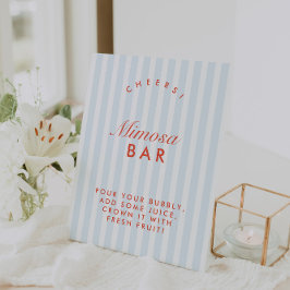 ミモサバーレトロレッド&ブルーバチェロレッテ 台座サイン