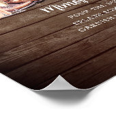 ミモサバー女性のカーボーイブーツシャンパンブライダルシャワー ポスター (角)