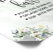 ミモサバー徴候ブライダルウェディングシャワーユーカリ ポスター (角)