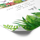 ミモサバー恐竜ベイビーシャワーポスター ポスター (角)