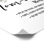 ミモサバー桃佐バーベアーグリーンベイビーシャワー ポスター (角)