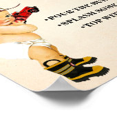 ミモサバー桃佐バー消防士ベビーシャワー ポスター (角)