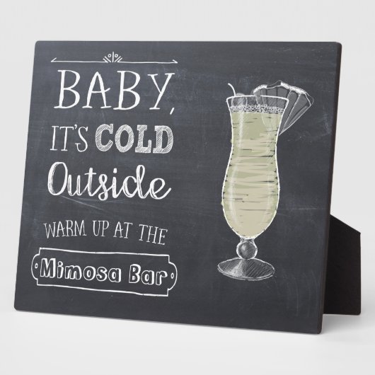 ミモサバー標識 フォトプラーク (側面)