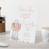 ミモサバー真珠とプロセッコのサイン 台座サイン (インサイチュ)