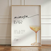 ミモサバー真珠とプロセッコのペデスタルサイン 台座サイン