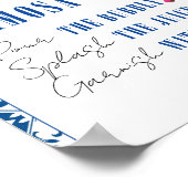 ミモサバー踊りクイーンギリシャブライダルシャワー ポスター (角)