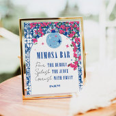 ミモサバー踊りクイーンギリシャブライダルシャワー ポスター