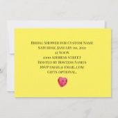 ミモサパーソナライズされたス 招待状 (裏面)