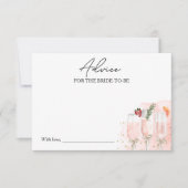 ミモサブライダルシャワーアドバイスfor the Bride Card 招待状 (正面)