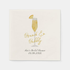 ミモサブランチカクテルガラスブライダルシャワー スタンダードカクテルナプキン