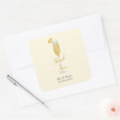 ミモサブランチカクテルガラス結婚式の引き出物 スクエアシール (封筒)