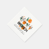 ミモサブランチハンドドロッドブライダルシャワー スタンダードカクテルナプキン (角)