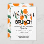 ミモサブランチハンドドロッドブライダルシャワー ポストカード (正面/裏面)