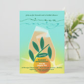 ミモサモーニングブライダルブランチ招待状 招待状 (スタンド正面)