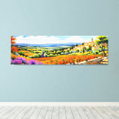 "ミモサルミエール"ワイドランドスケーププロヴァンス キャンバスプリント (インサイチュ (ウッドフロア))