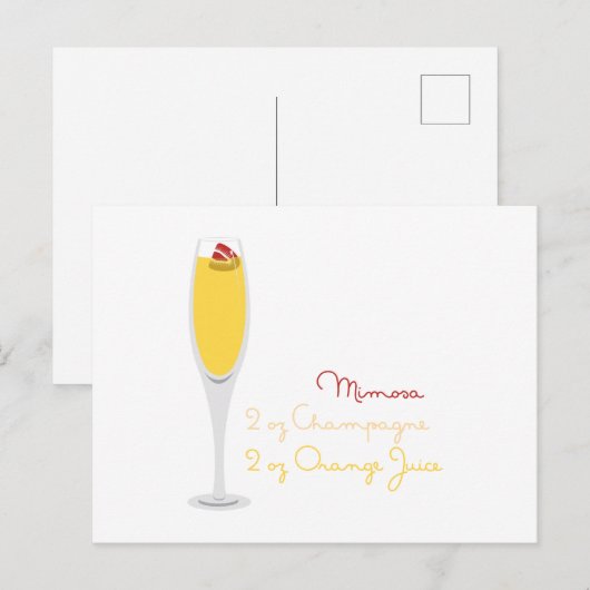 ミモサレシピ ポストカード (正面/裏面)