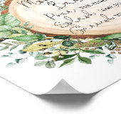 ミモサ素朴マムオーサバーグリーンリーベビーシャワー ポスター (角)