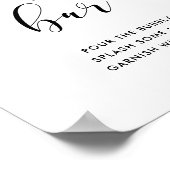 ミモサ結婚バー徴候 ポスター (角)