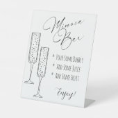 ミモサ表示サイン 台座サイン (正面)