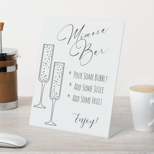 ミモサ表示サイン 台座サイン (インサイチュ)