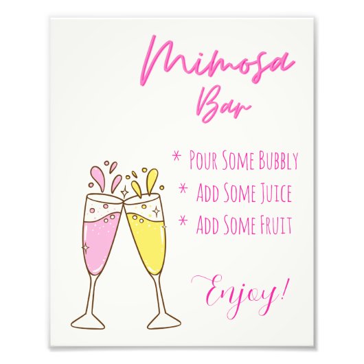 ミモサ – バブリーバー印刷可能 フォトプリント            (正面)