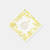 ミモサ・ファースト・コミュニオン スタンダードカクテルナプキン (角)