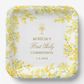 ミモサ・ファースト・コミュニオン ペーパープレート (正面)