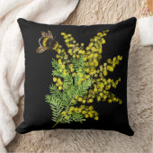 ミモサ、（昆虫）マルハナバチTシャツ クッション (ブランケット)