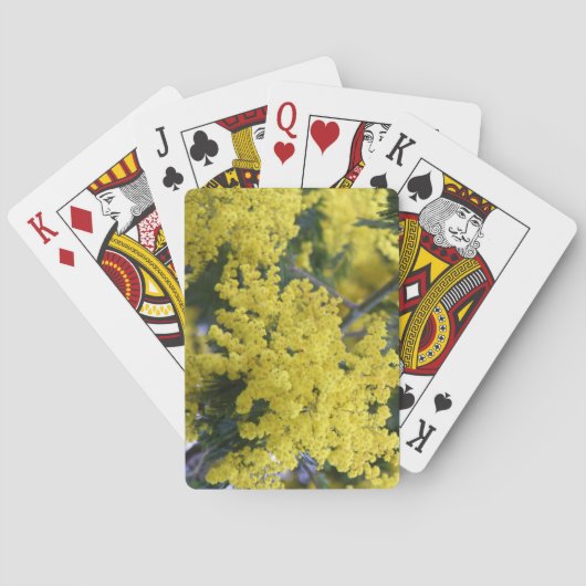 ミモザの枝 トランプ (裏面)