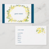 ミモザの 名刺 (正面/裏面)