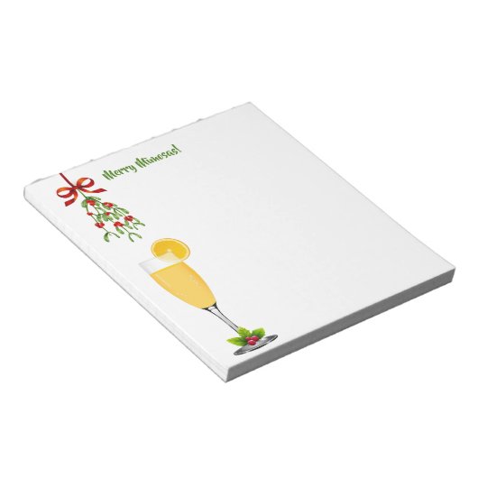 ミモザスとミスタントーのクリスマス ノートパッド (アングル)