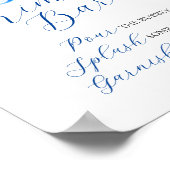 ミモザバー ブルー&イエロー レモンズ ポスター (角)