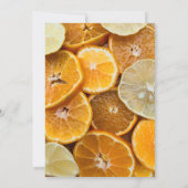 ミモザ シトラス 誕生日 ブランシュ 招待状 (裏面)