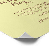 ミモザ バー ひまわり グリーン ウェディング サイン (角)