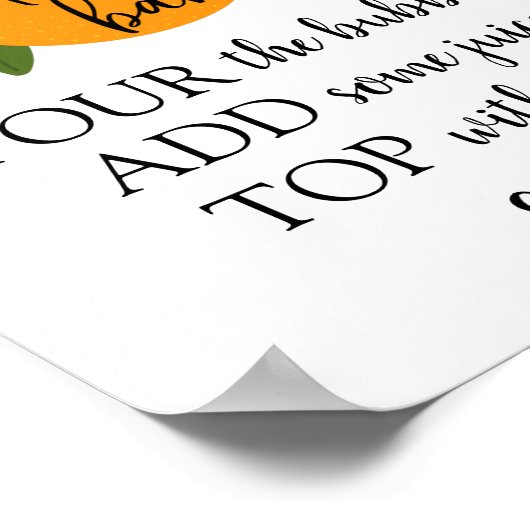 ミモザ バー オレンジ サイン (角)